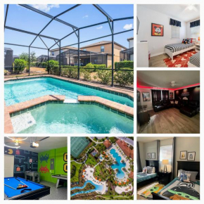 Luxury 5BR Villa with Private Pool, Theater, Game Room & Resort Amenities - Near Disney